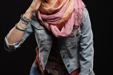 glam punk girl smoking