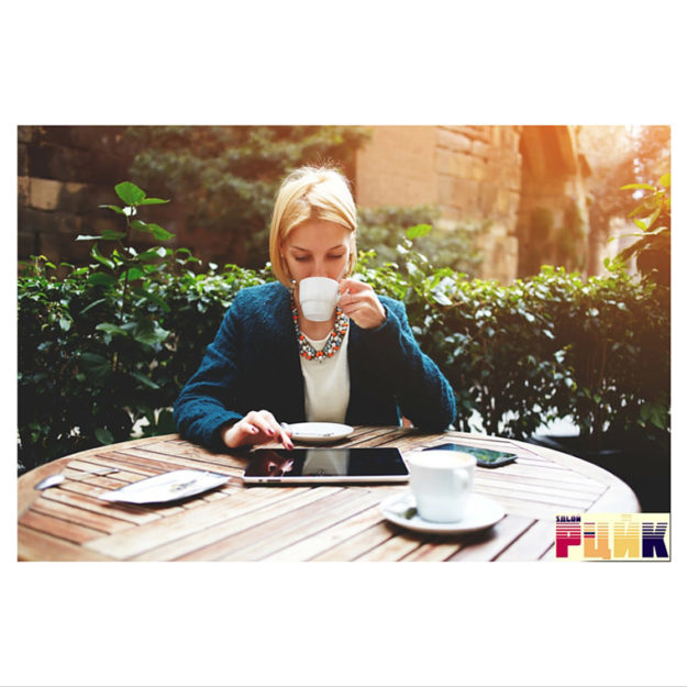 salon punk branded salon women coffee