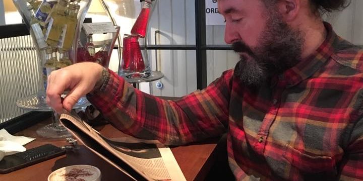 alan in coffee shop alan in coffee shop